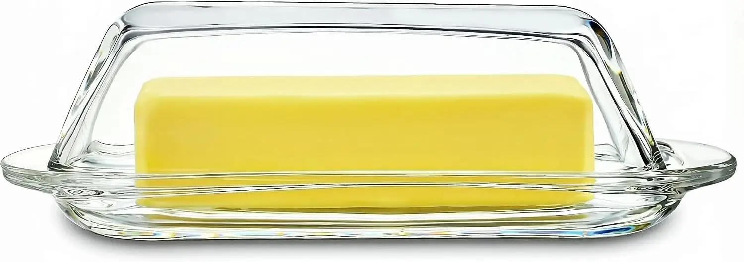 Glass Butter Dish with Lid
