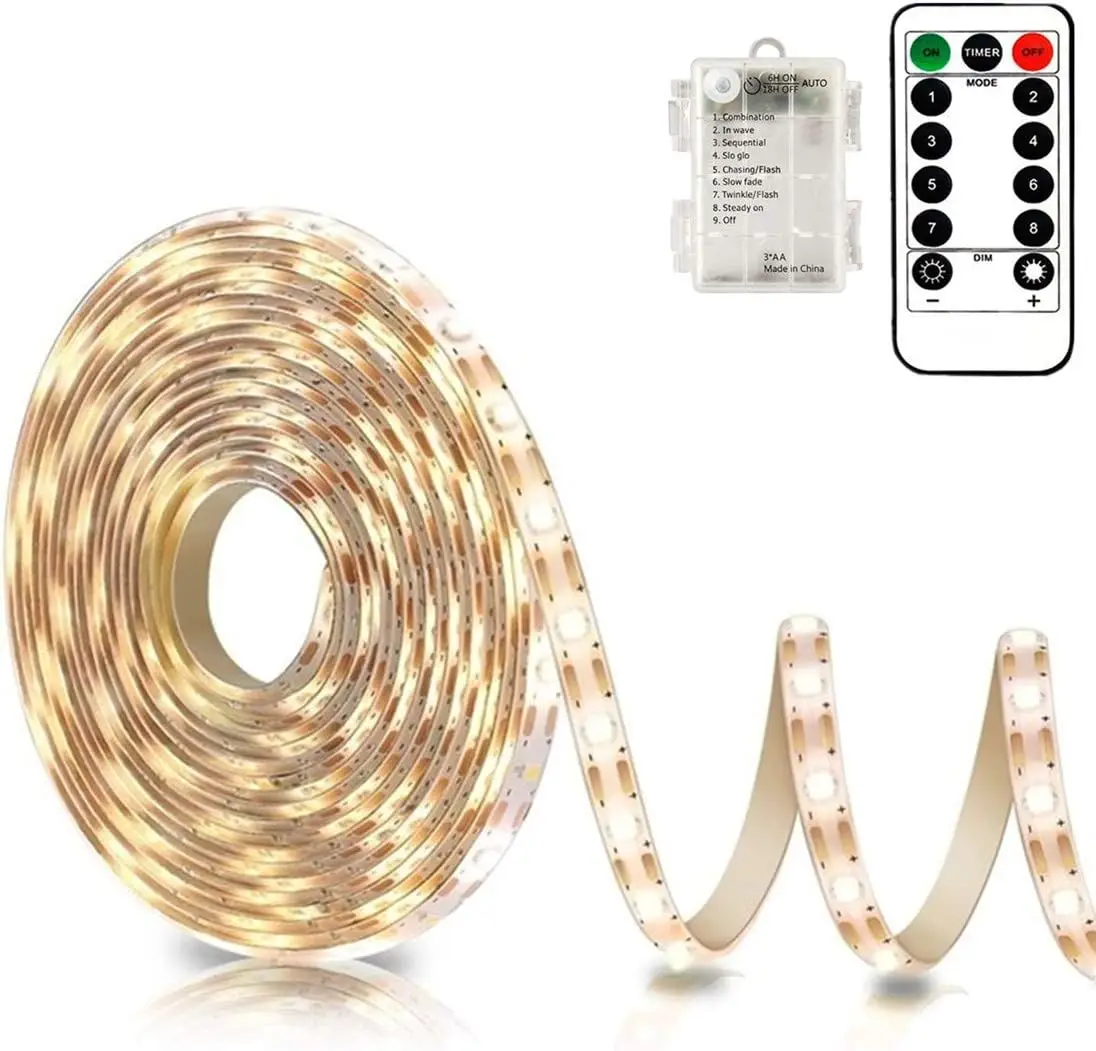 echosari Warm White LED Strip — 9.8 ft