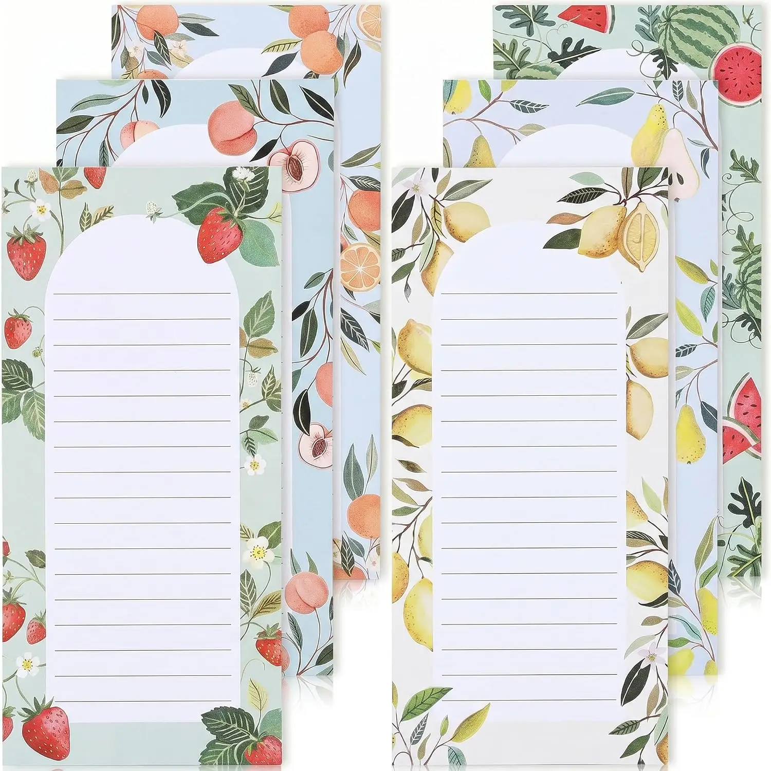 Magnetic Fridge Notepads — Set of 6