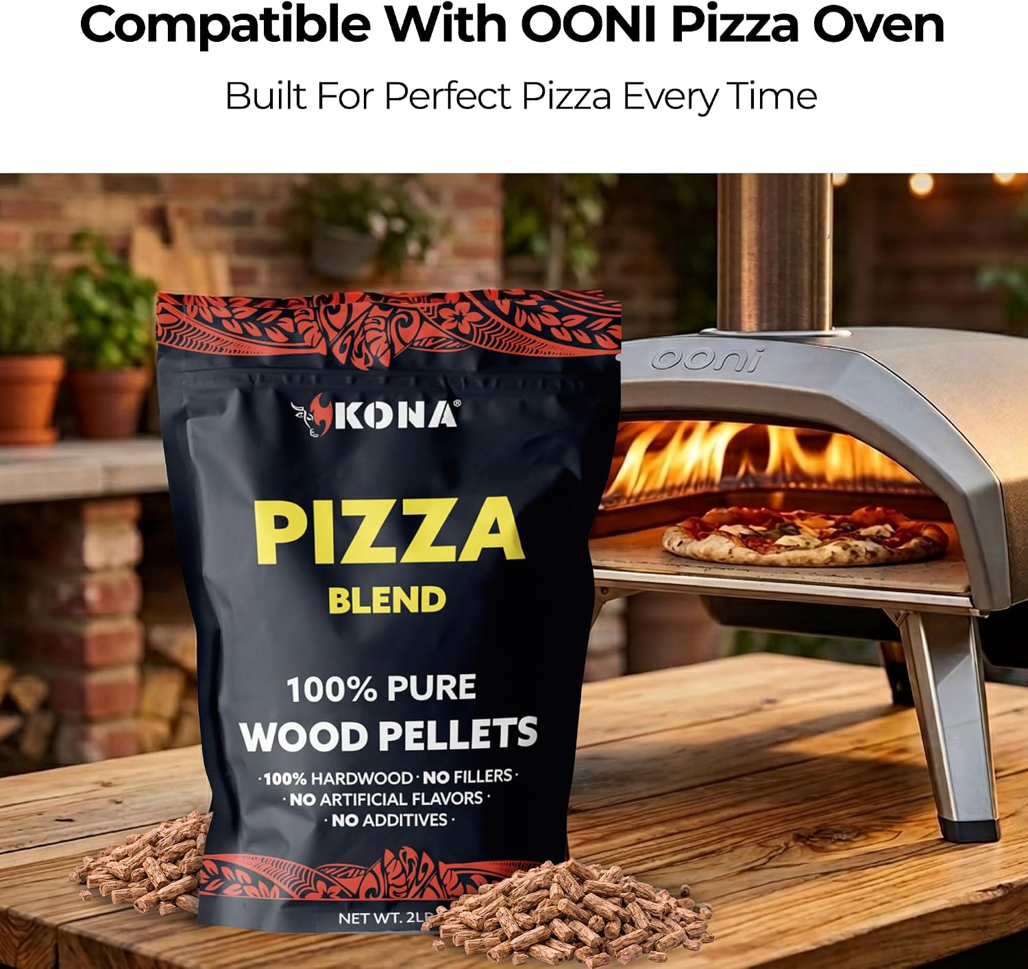 Kona Pizza Blend Wood Pellets — 2 lb